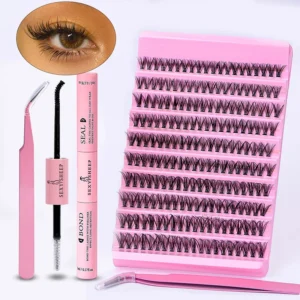 Eyelash Extension Kit - Mix Cluster Lashes D Curl 8-16mm