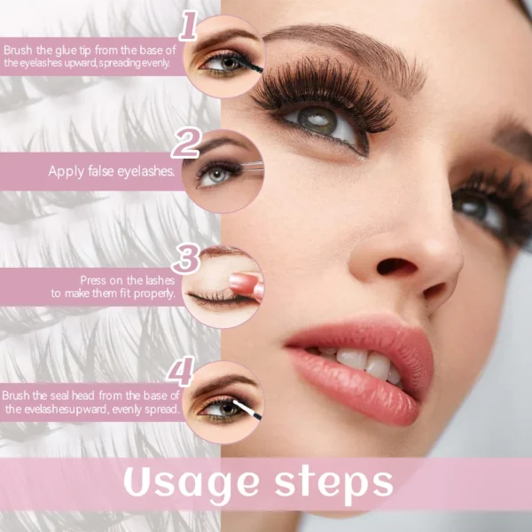 Eyelash Extension Kit with Bond, Seal & Tools - Image 6