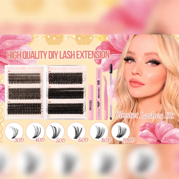 Eyelash Extension Kit – 480pcs Lashes & Glue - Image 4