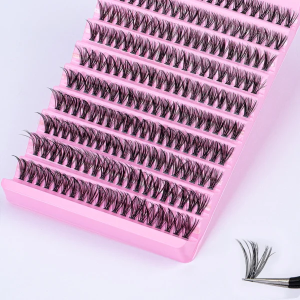 Eyelash Extension Kit - Mix Cluster Lashes D Curl 8-16mm - Image 2