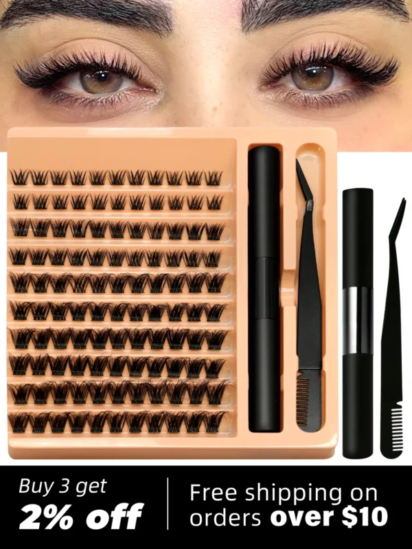 Eyelash Extension Kit: Lash Clusters & Applicator - Image 6