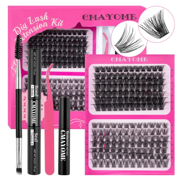 Eyelash Extension Kit: 168PCS DIY Lash Clusters - Image 3