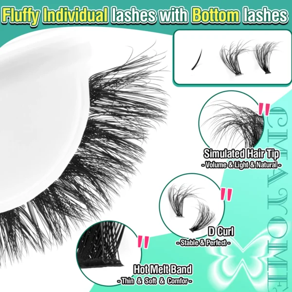DIY Eyelash Extension Kit – Manga Lashes & Glue Set - Image 4