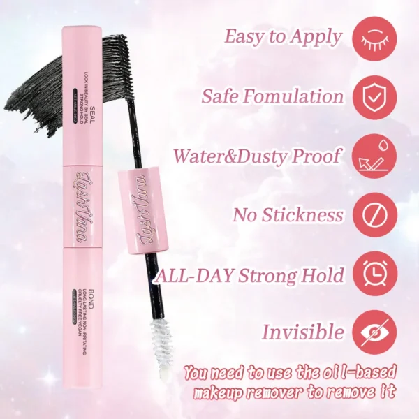 Eyelash Extension Kit: 280pcs Clusters Lash Bond & Glue - Image 3