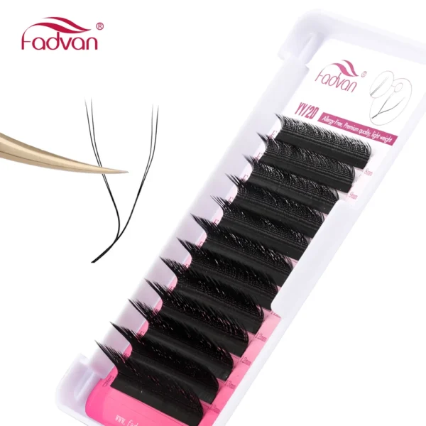 Eyelash Extension Kit Fox Eyes L-curl Premade Fans - Image 5