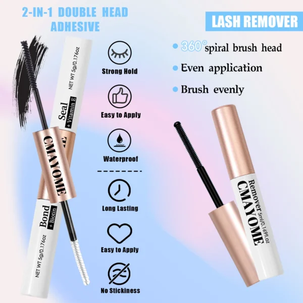 Eyelash Extension Kit: 168pcs Lash Clusters & Bond - Image 4