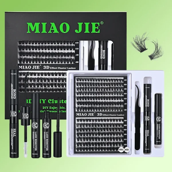 Eyelash Extension Kit: DIY Lash Clusters, Bond & Seal