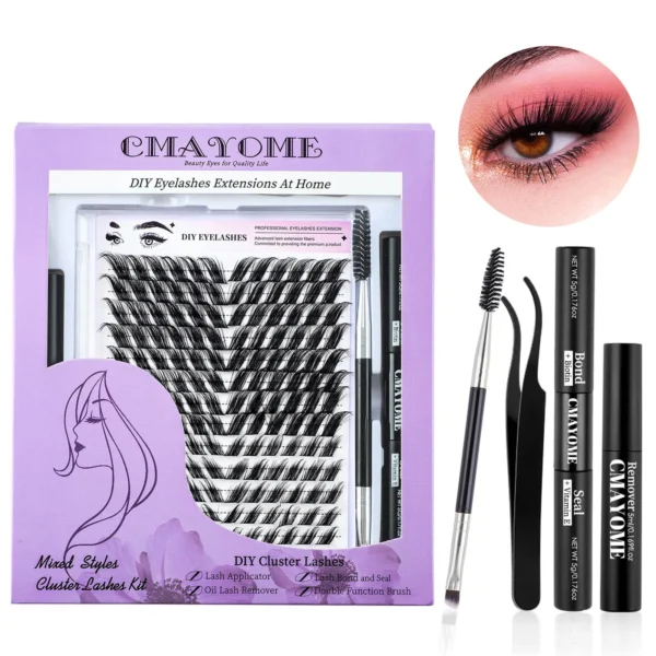 Eyelash Extension Kit with Cat Eye & Fox Eye Lashes - Image 5