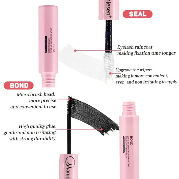 Eyelash Extension Kit - Bond, Seal, Lashes & Tweezers - Image 6