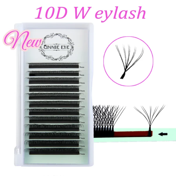 5DW Eyelash Extension 10D W Shape Premade Volume Fans Bundles