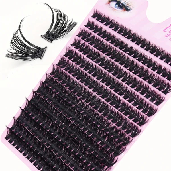 Eyelash Extension Kit 280pcs Lash Clusters Adhesive - Image 2
