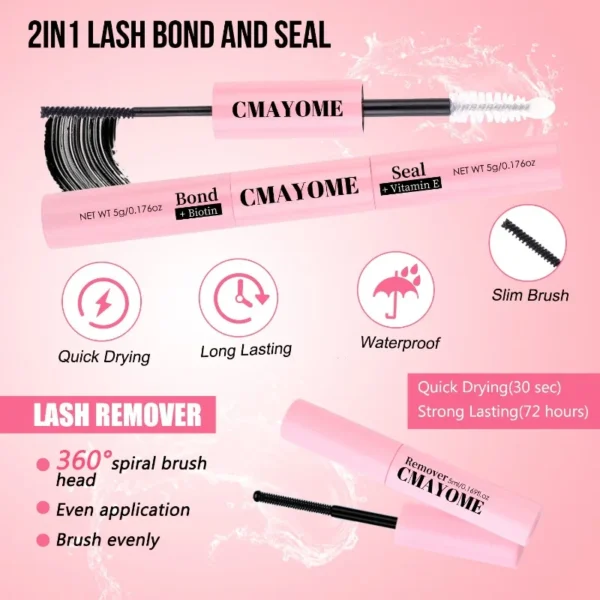 Eyelash Extension Kit Waterproof with Tweezers - Image 5