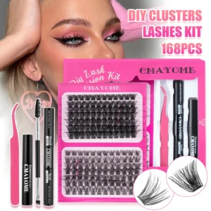 Eyelash Extension Kit: 168PCS DIY Lash Clusters