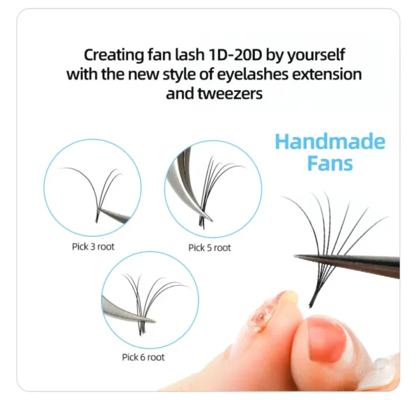 Eyelash Extension Kit: 16 Rows Matte Black Lashes - Image 5