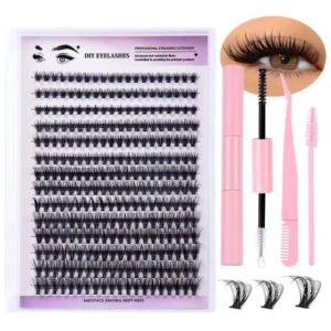 Eyelash Extension Kit - D Clusters With Bond